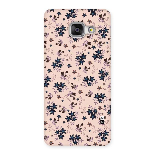 Blue Peach Floral Back Case for Galaxy A3 2016