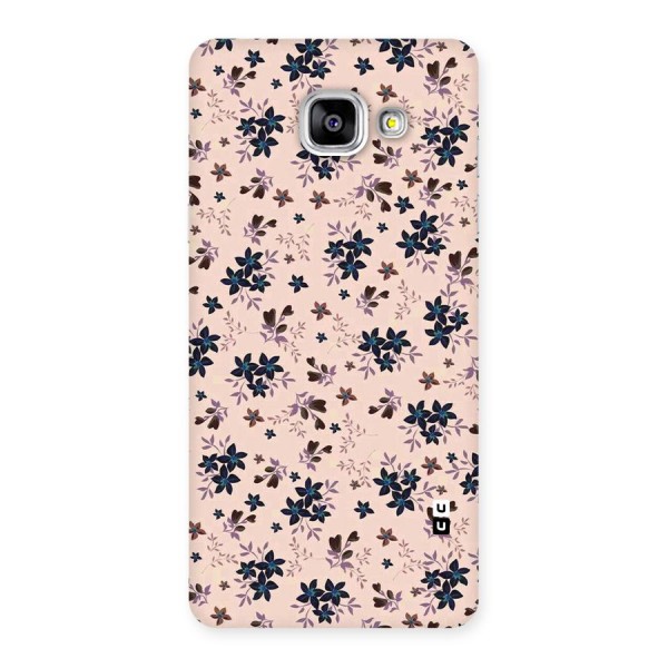 Blue Peach Floral Back Case for Galaxy A5 2016