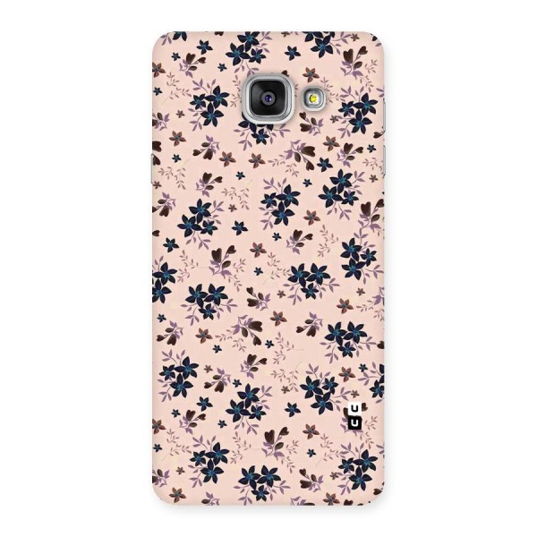 Blue Peach Floral Back Case for Galaxy A7 2016