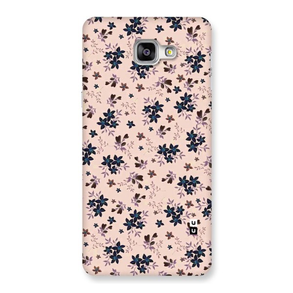 Blue Peach Floral Back Case for Galaxy A9