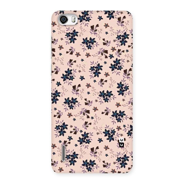 Blue Peach Floral Back Case for Honor 6