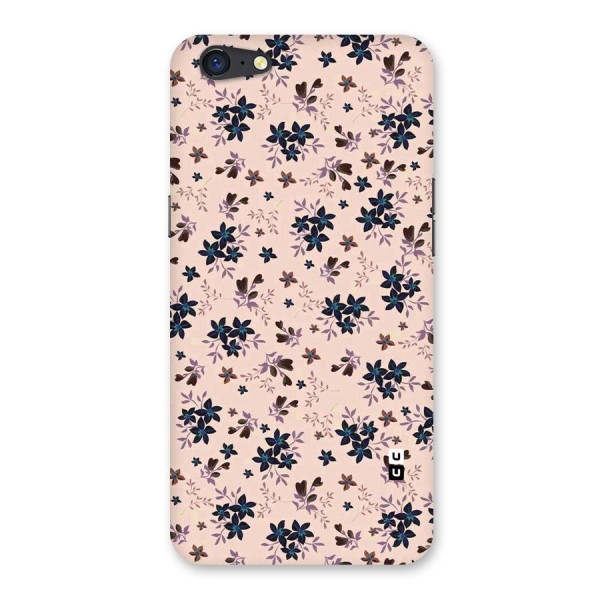 Blue Peach Floral Back Case for Oppo A71