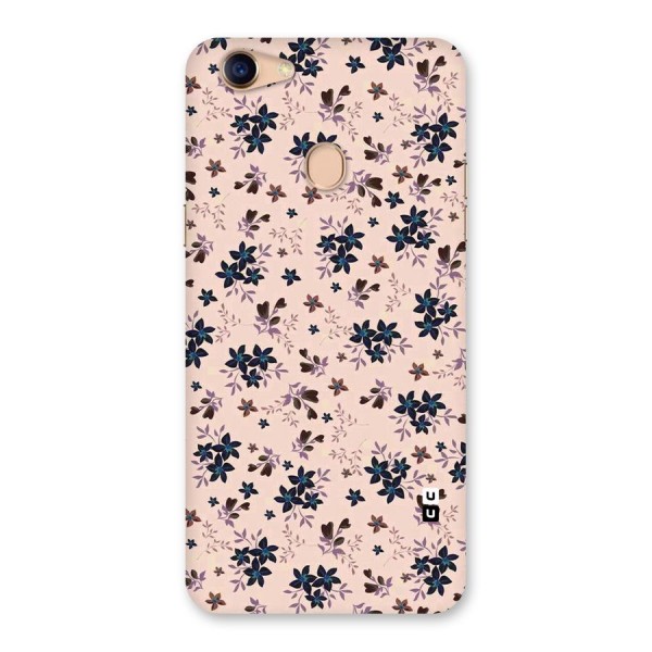 Blue Peach Floral Back Case for Oppo F5