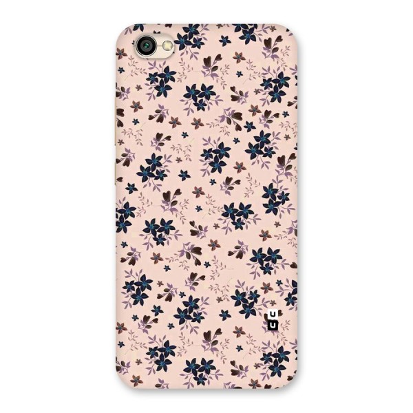 Blue Peach Floral Back Case for Redmi Y1 Lite