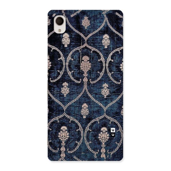 Blue Shade Rug Back Case for Xperia M4 Aqua