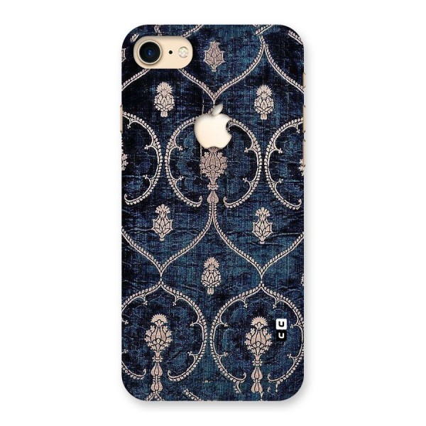 Blue Shade Rug Back Case for iPhone 7 Apple Cut