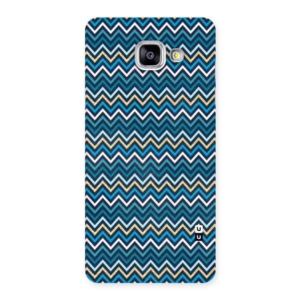 Blue Shades Chevron Pattern Back Case for Galaxy A5 2016