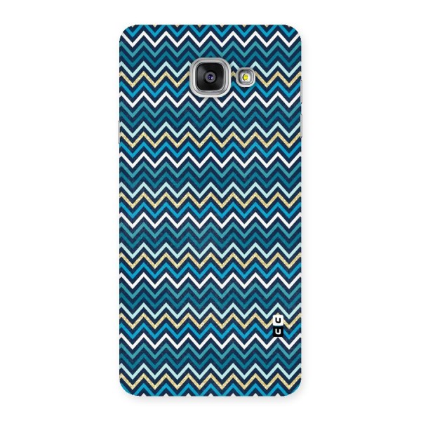 Blue Shades Chevron Pattern Back Case for Galaxy A7 2016