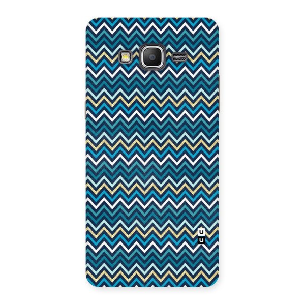 Blue Shades Chevron Pattern Back Case for Galaxy Grand Prime