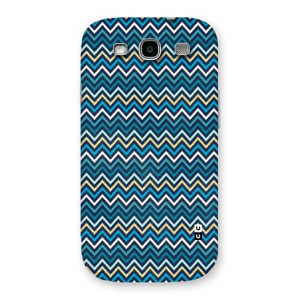 Blue Shades Chevron Pattern Back Case for Galaxy S3 Neo