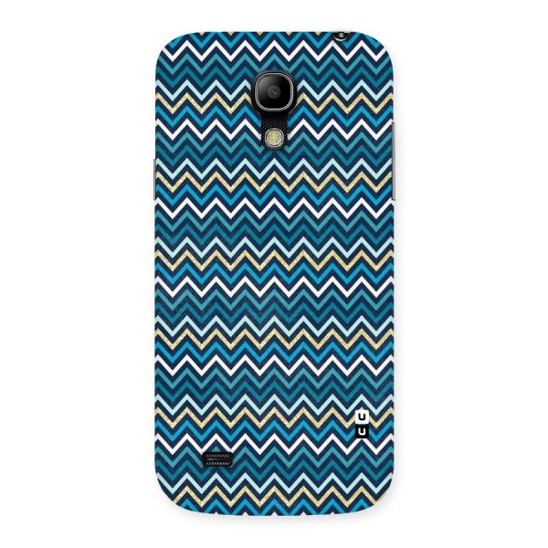 Blue Shades Chevron Pattern Back Case for Galaxy S4 Mini