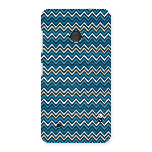 Blue Shades Chevron Pattern Back Case for Lumia 530