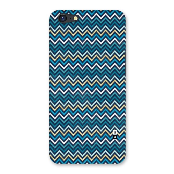 Blue Shades Chevron Pattern Back Case for Oppo A71