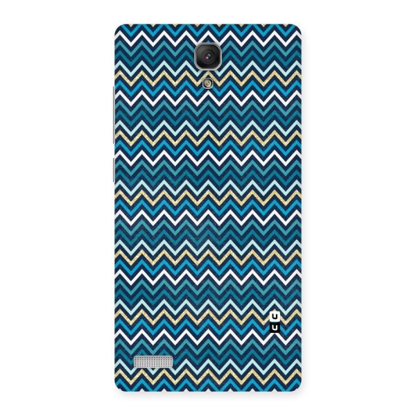 Blue Shades Chevron Pattern Back Case for Redmi Note