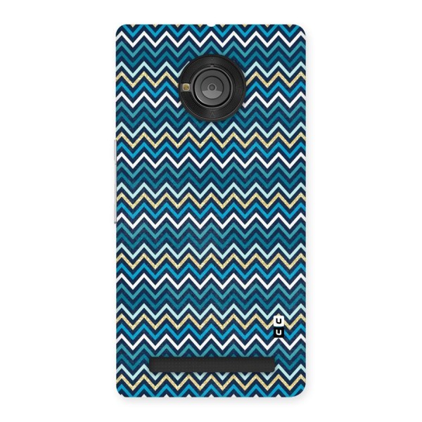 Blue Shades Chevron Pattern Back Case for Yu Yuphoria