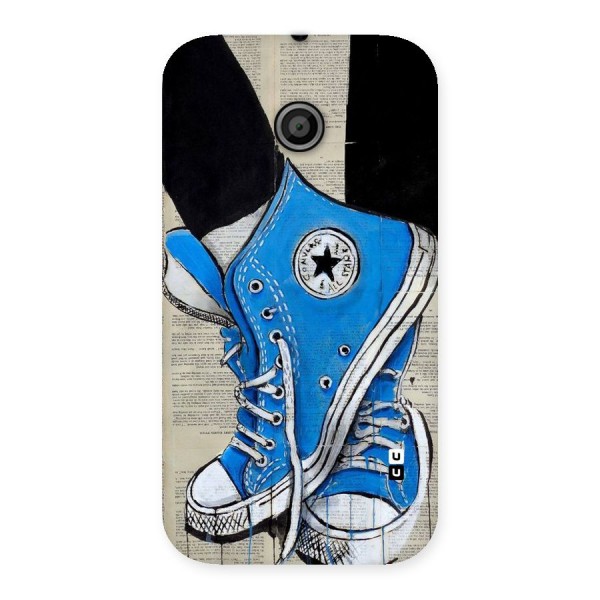 Blue Shoes Back Case for Moto E