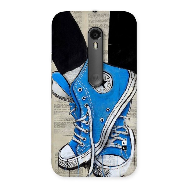 Blue Shoes Back Case for Moto G3