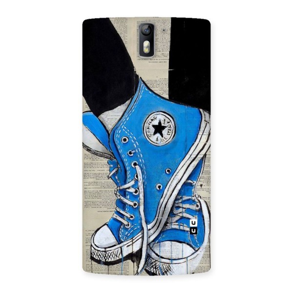 Blue Shoes Back Case for One Plus One