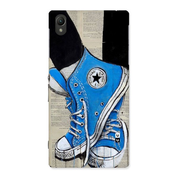 Blue Shoes Back Case for Sony Xperia Z1