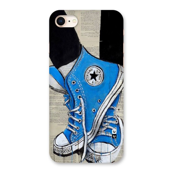 Blue Shoes Back Case for iPhone 8