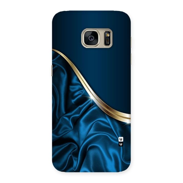 Blue Smooth Flow Back Case for Galaxy S7