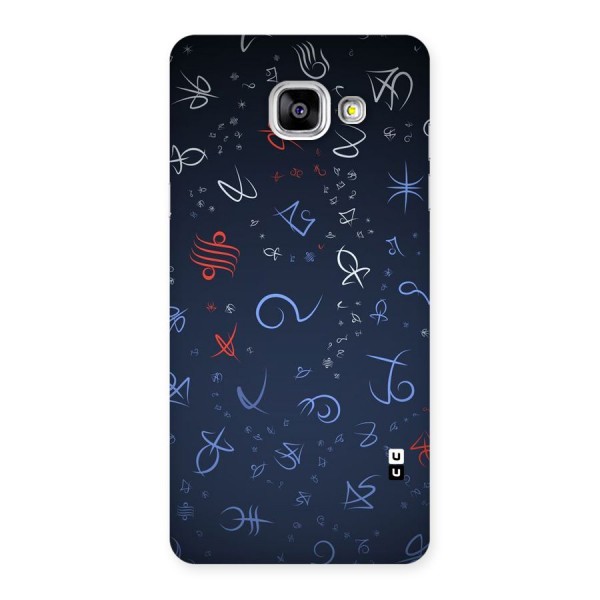 Blue Symbols Back Case for Galaxy A5 2016