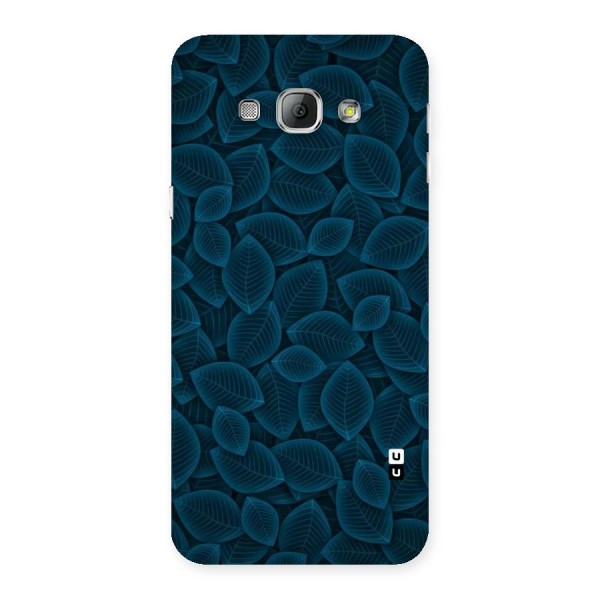 Blue Thin Leaves Back Case for Galaxy A8