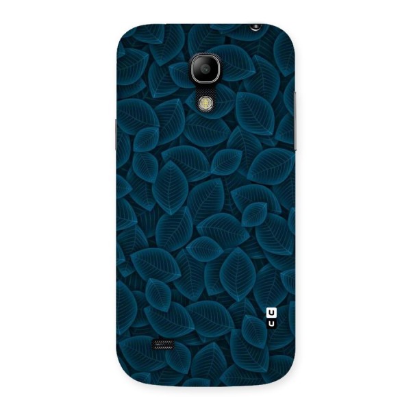 Blue Thin Leaves Back Case for Galaxy S4 Mini