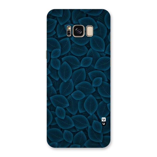 Blue Thin Leaves Back Case for Galaxy S8 Plus