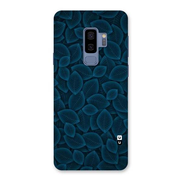 Blue Thin Leaves Back Case for Galaxy S9 Plus