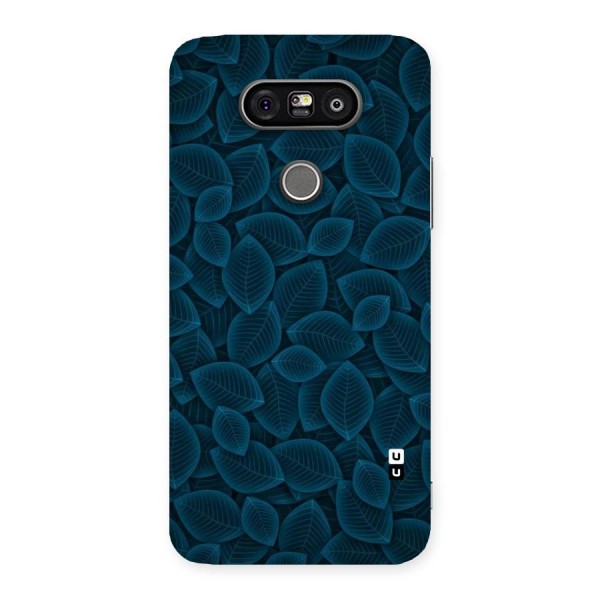 Blue Thin Leaves Back Case for LG G5