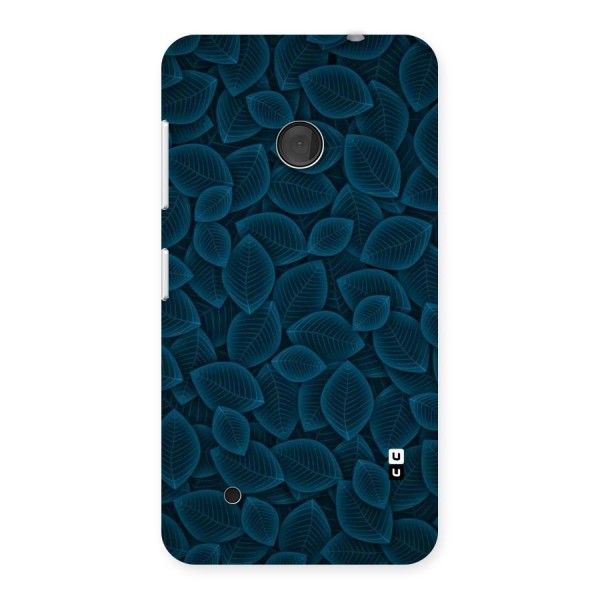 Blue Thin Leaves Back Case for Lumia 530