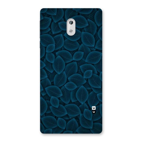 Blue Thin Leaves Back Case for Nokia 3