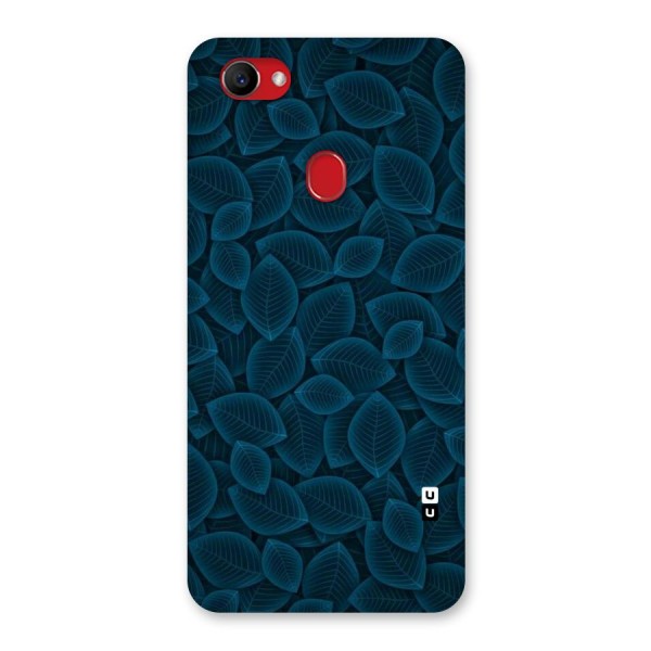 Blue Thin Leaves Back Case for Oppo F7