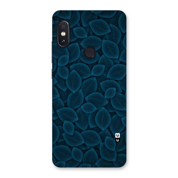 Blue Thin Leaves Back Case for Redmi Note 5 Pro