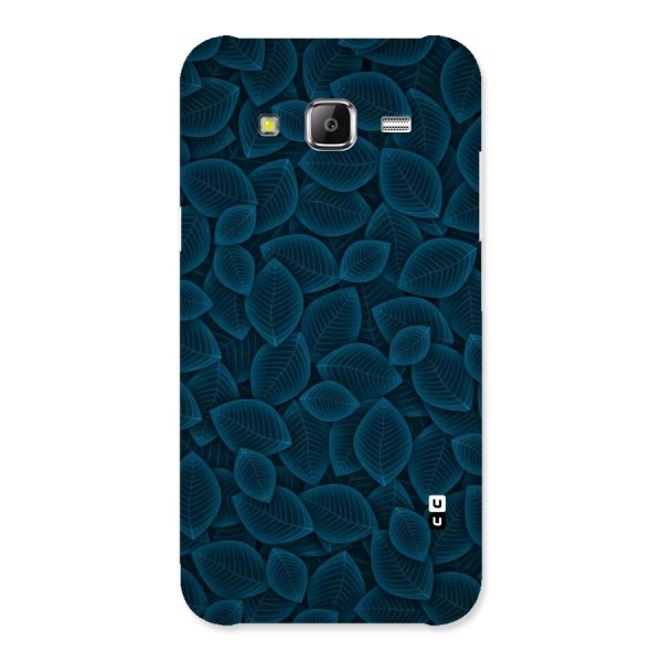 Blue Thin Leaves Back Case for Samsung Galaxy J5