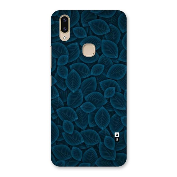 Blue Thin Leaves Back Case for Vivo V9