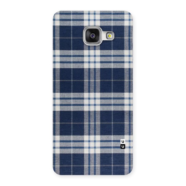 Blue White Check Back Case for Galaxy A3 2016