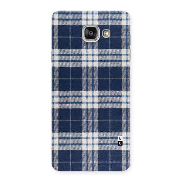 Blue White Check Back Case for Galaxy A7 2016