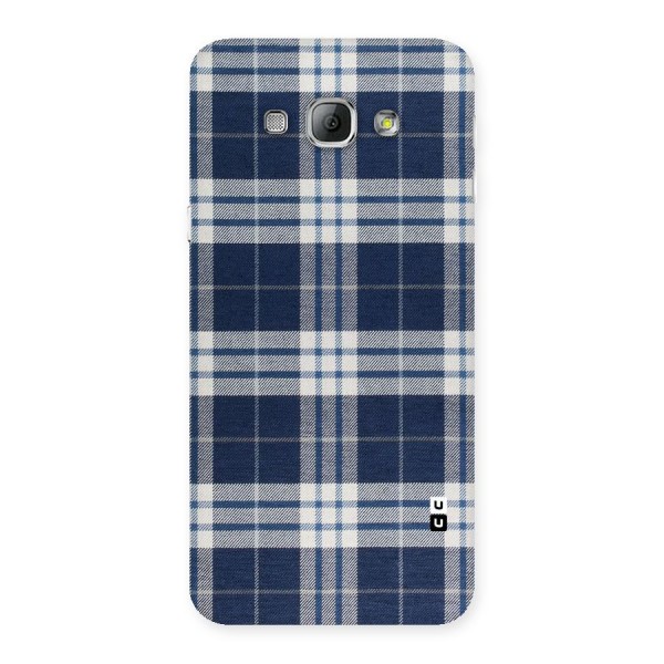 Blue White Check Back Case for Galaxy A8