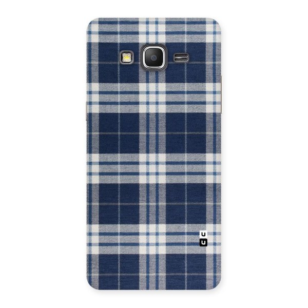 Blue White Check Back Case for Galaxy Grand Prime