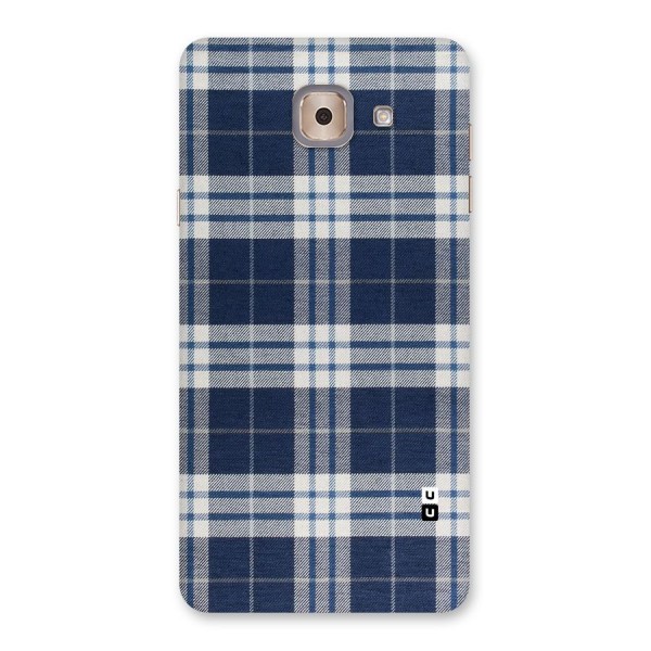 Blue White Check Back Case for Galaxy J7 Max