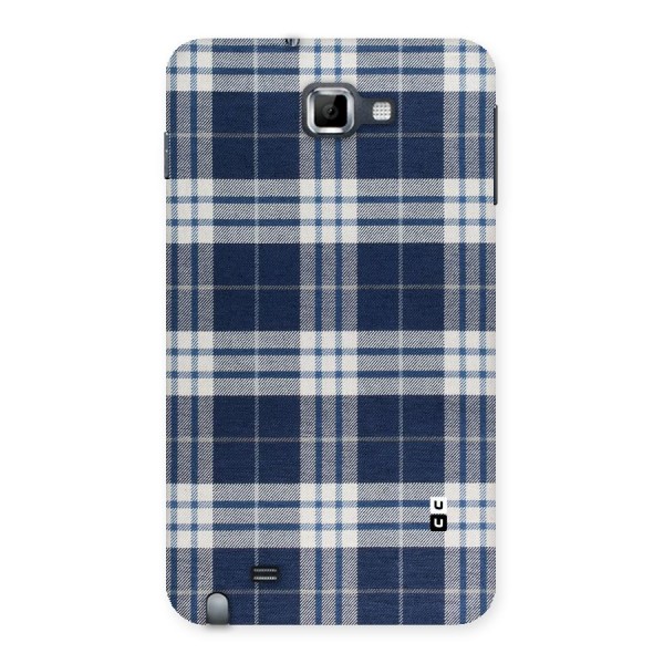 Blue White Check Back Case for Galaxy Note