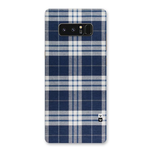 Blue White Check Back Case for Galaxy Note 8