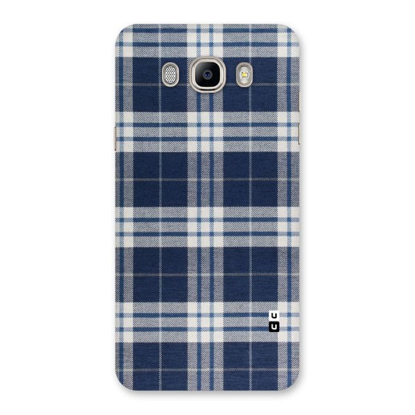 Blue White Check Back Case for Galaxy On8