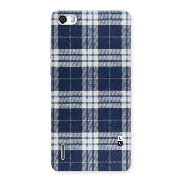 Blue White Check Back Case for Honor 6