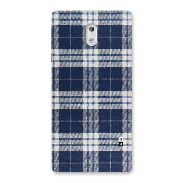 Blue White Check Back Case for Nokia 3