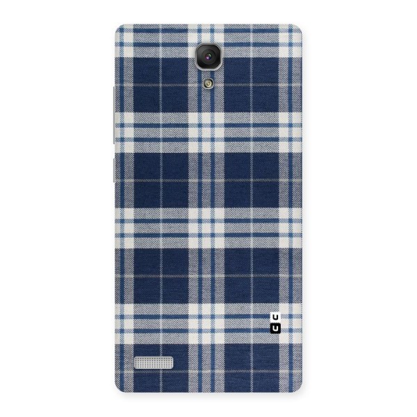 Blue White Check Back Case for Redmi Note