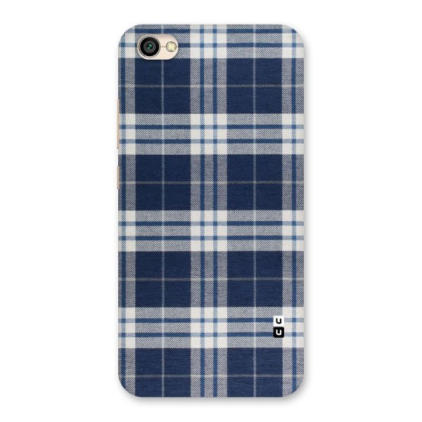 Blue White Check Back Case for Redmi Y1 Lite