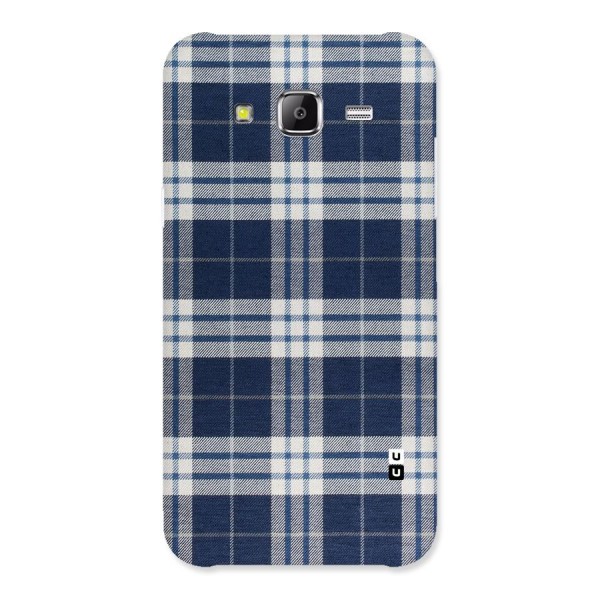 Blue White Check Back Case for Samsung Galaxy J5